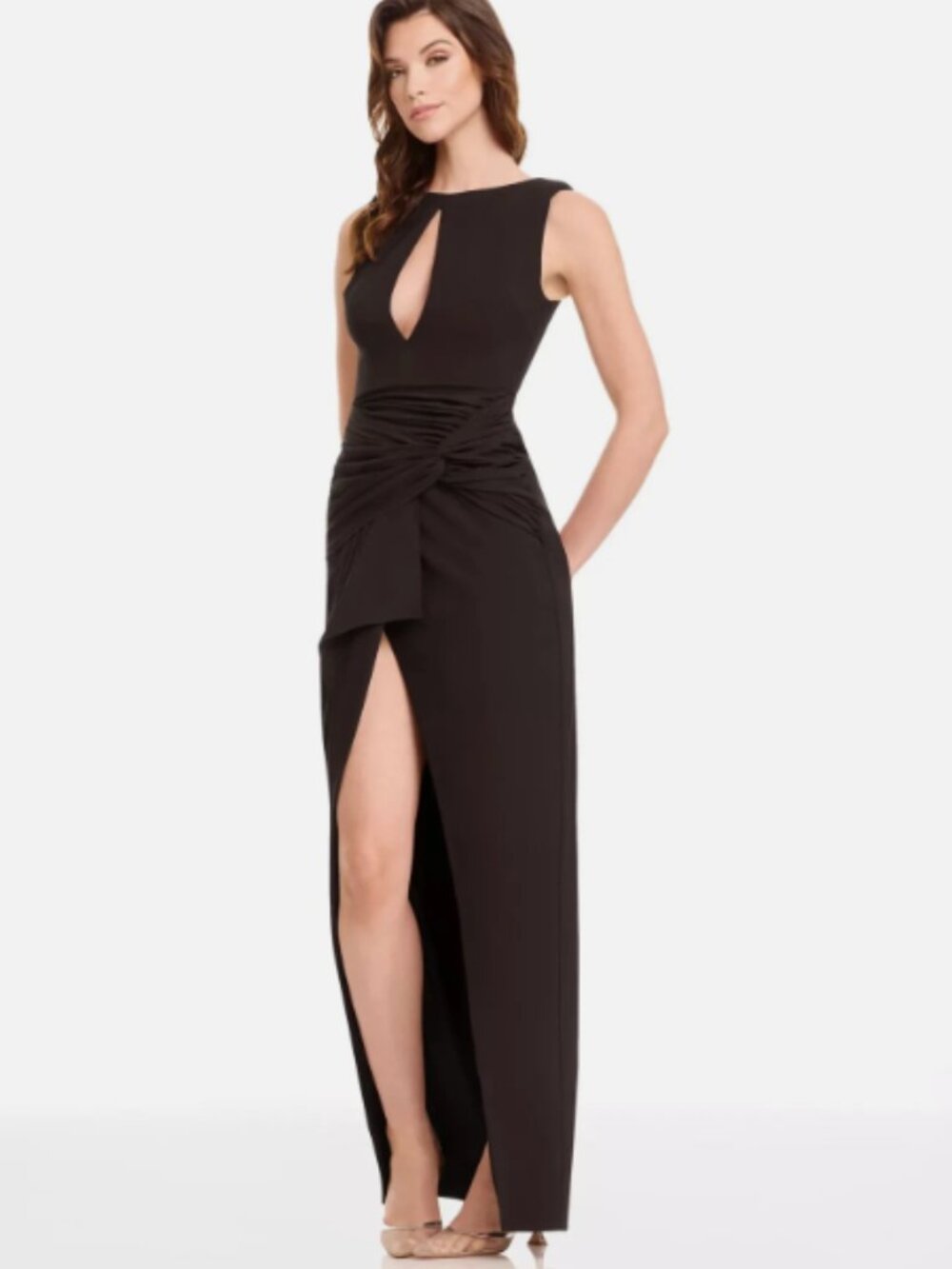Dress the Population Kaitlin Gown – Mocha Brown | Size M NWT